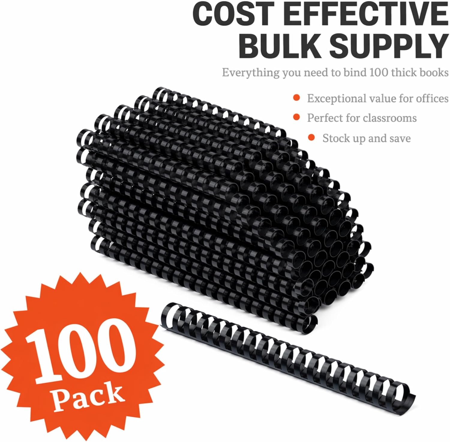 Plastic Binding Comb Spines - view 3