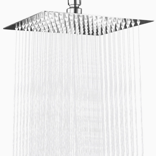 Square Rain Shower Head with Wall Arm - Bathroom Supply Sourcing
